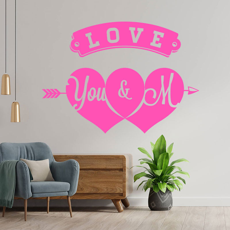 shop front valentine s day heart wall sticker