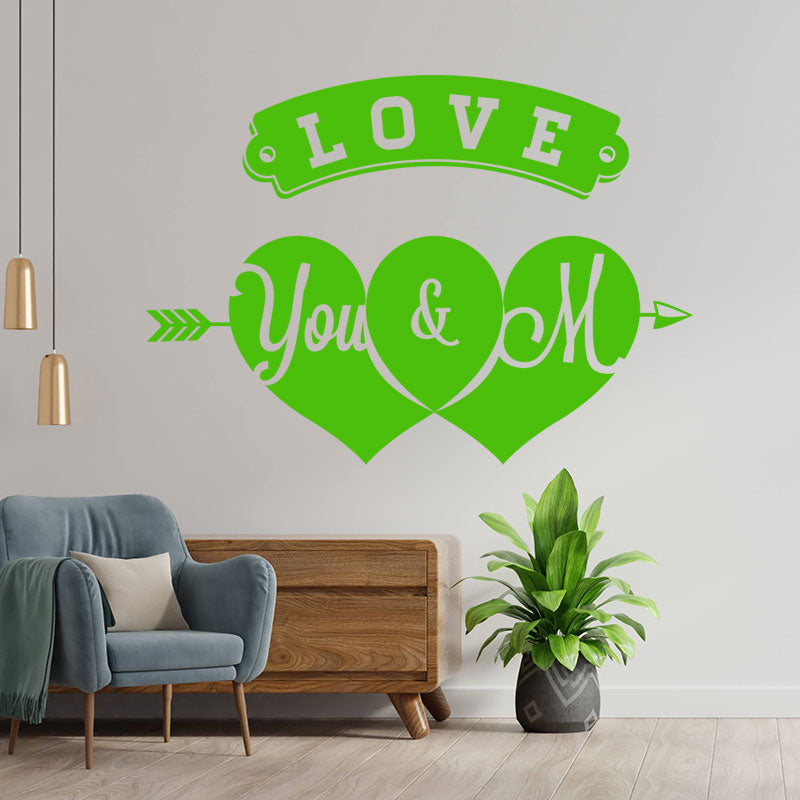 shop front valentine s day heart wall sticker