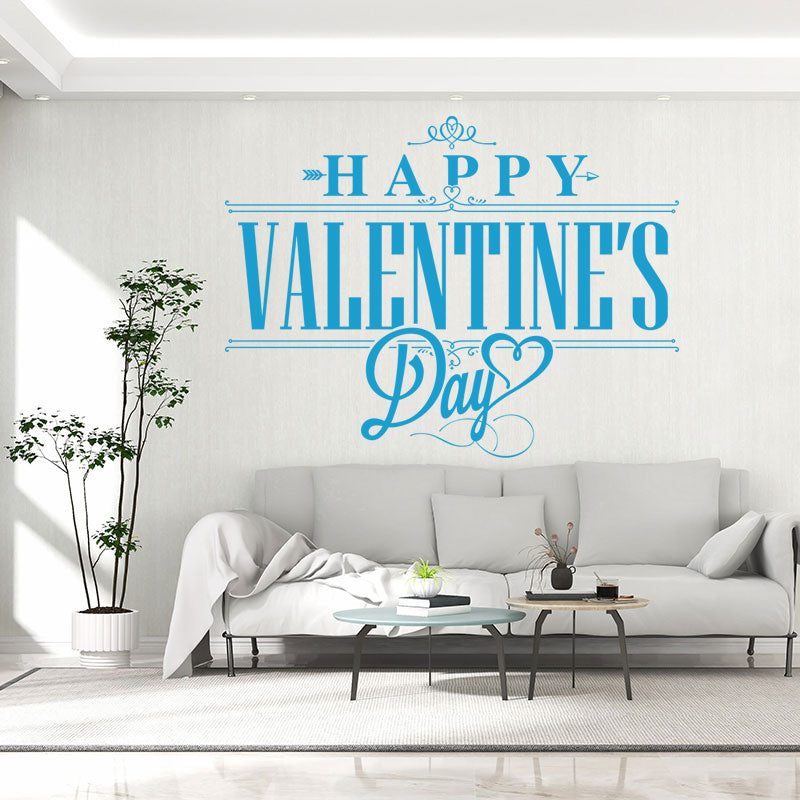 romantic valentine s day heart stickers wall sticker