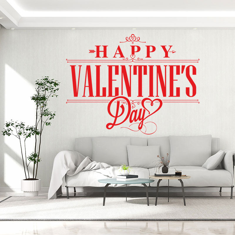 romantic valentine s day heart stickers wall sticker