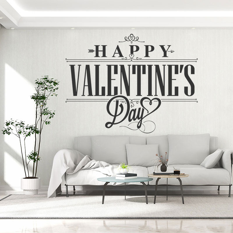 romantic valentine s day heart stickers wall sticker