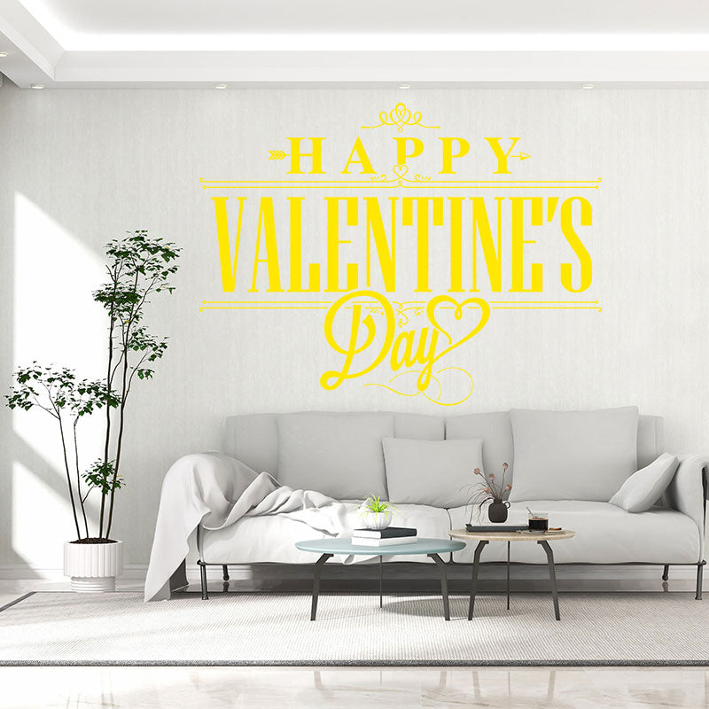 romantic valentine s day heart stickers wall sticker