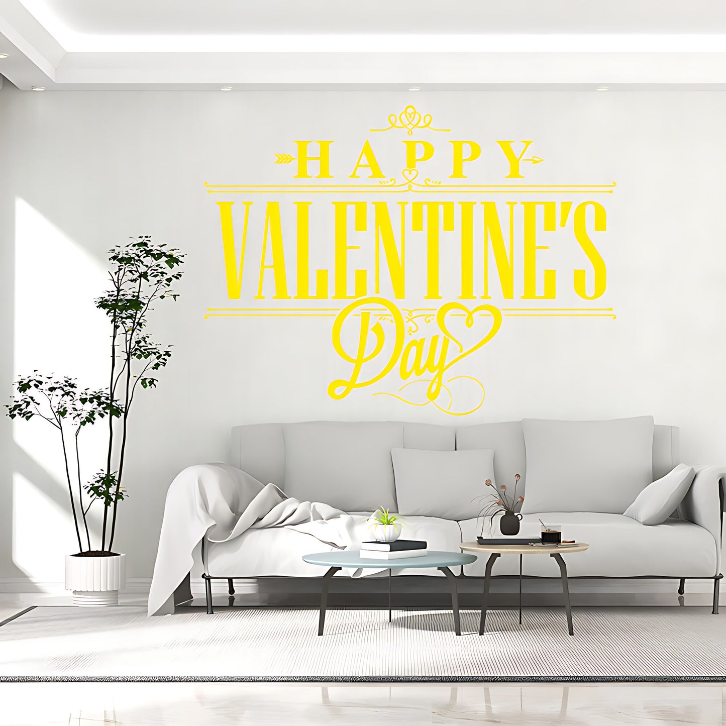 Valentine Heart Stickers - Romantic Window Decals