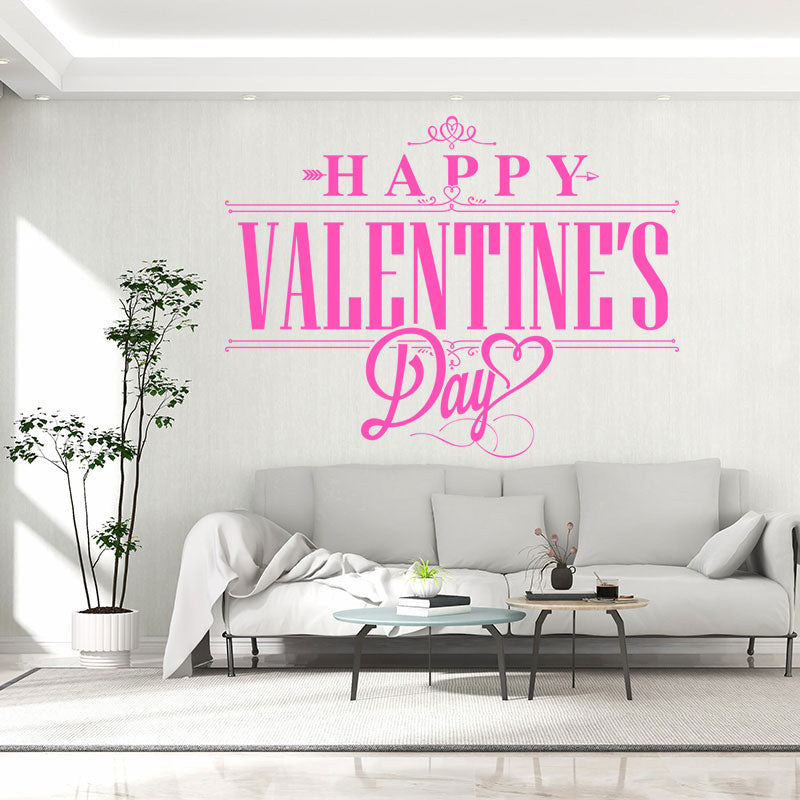 romantic valentine s day heart stickers wall sticker