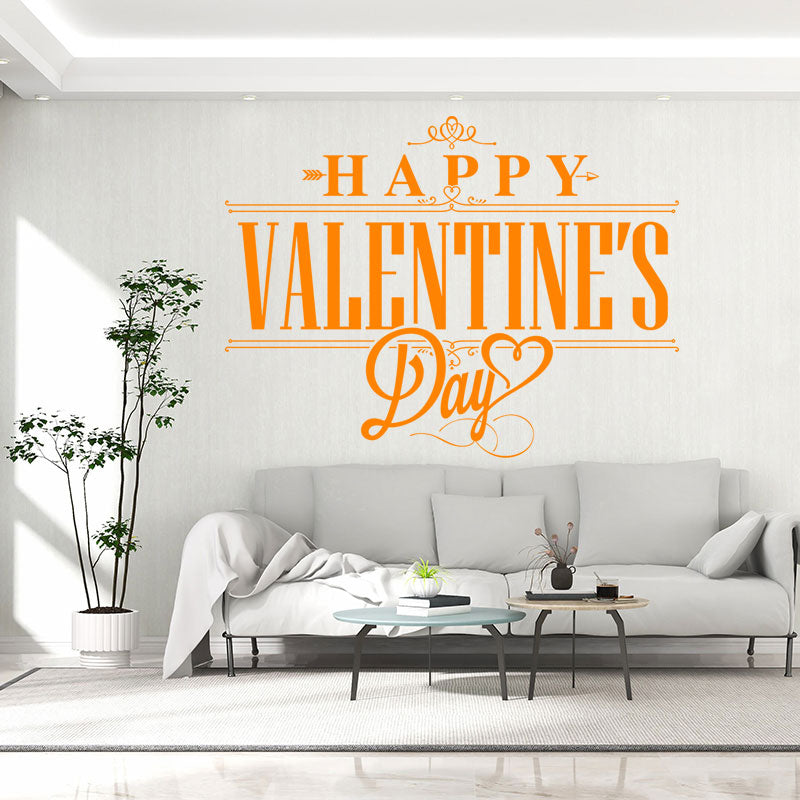 romantic valentine s day heart stickers wall sticker
