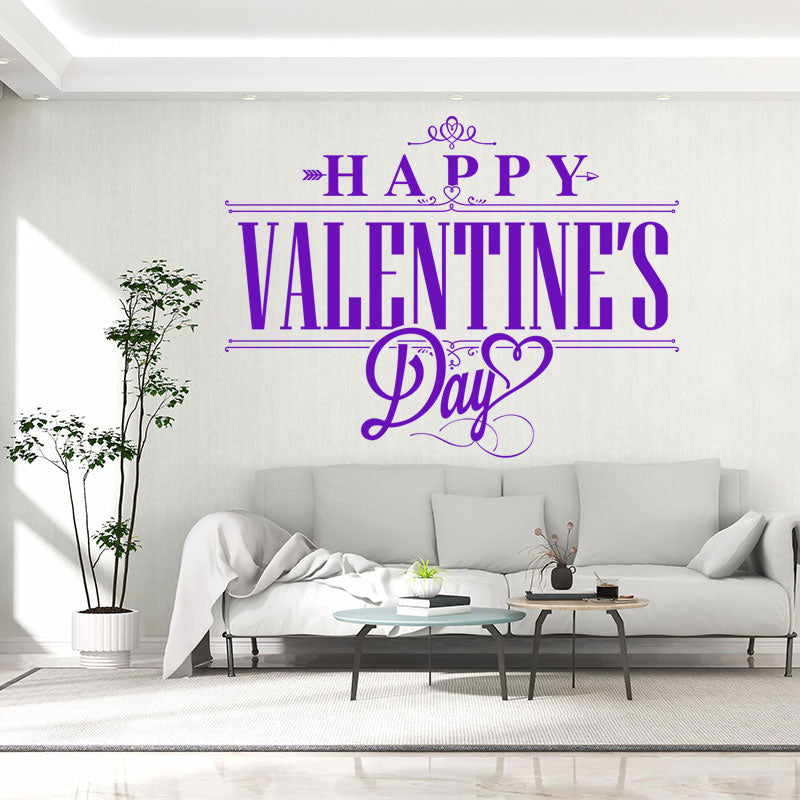 romantic valentine s day heart stickers wall sticker