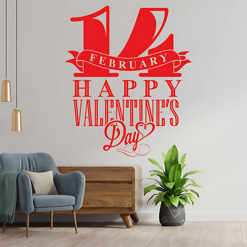 Valentine's Day Shop Front Window Decals - Heart Stickers for Romance