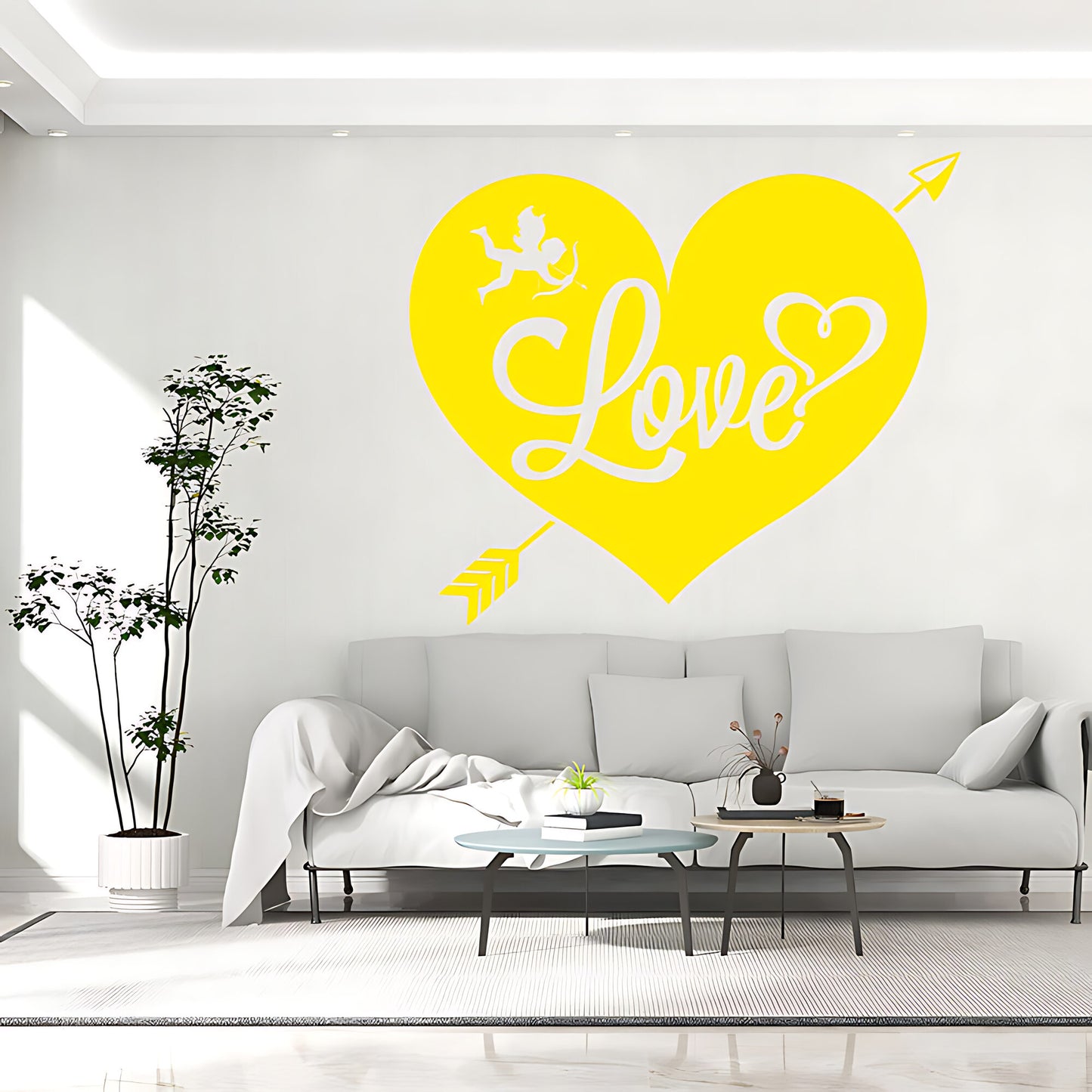 Valentine Heart Shaped Window Sticker - Shop Decal