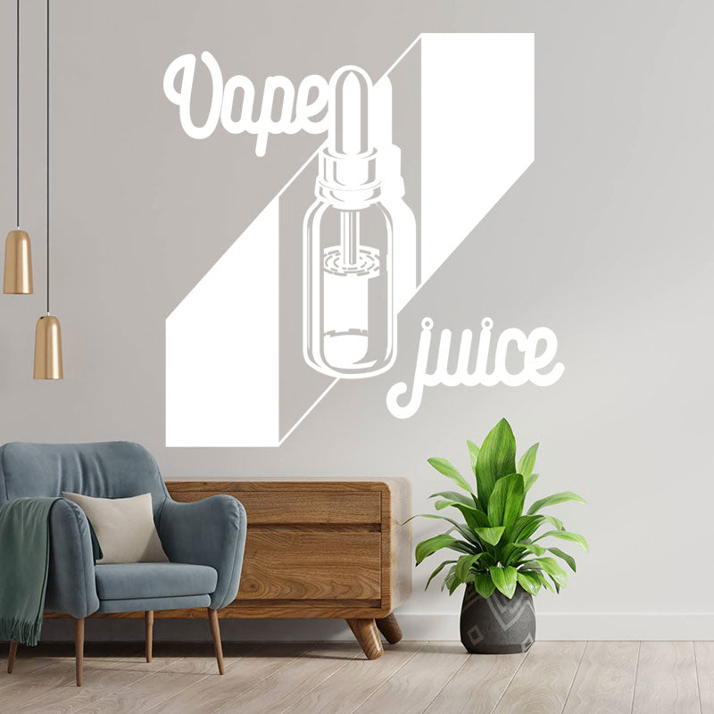 eye catching vaping quote wall sticker