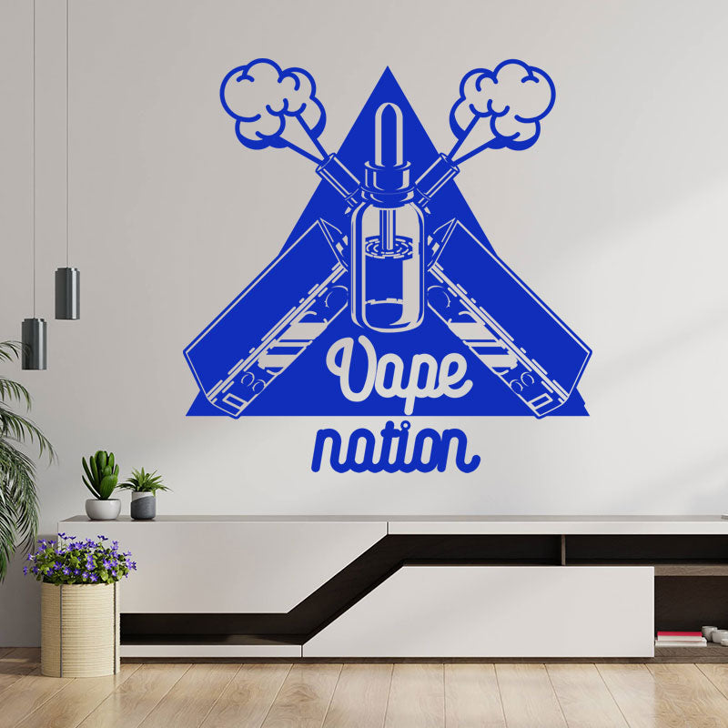 classic vaping quote wall sticker