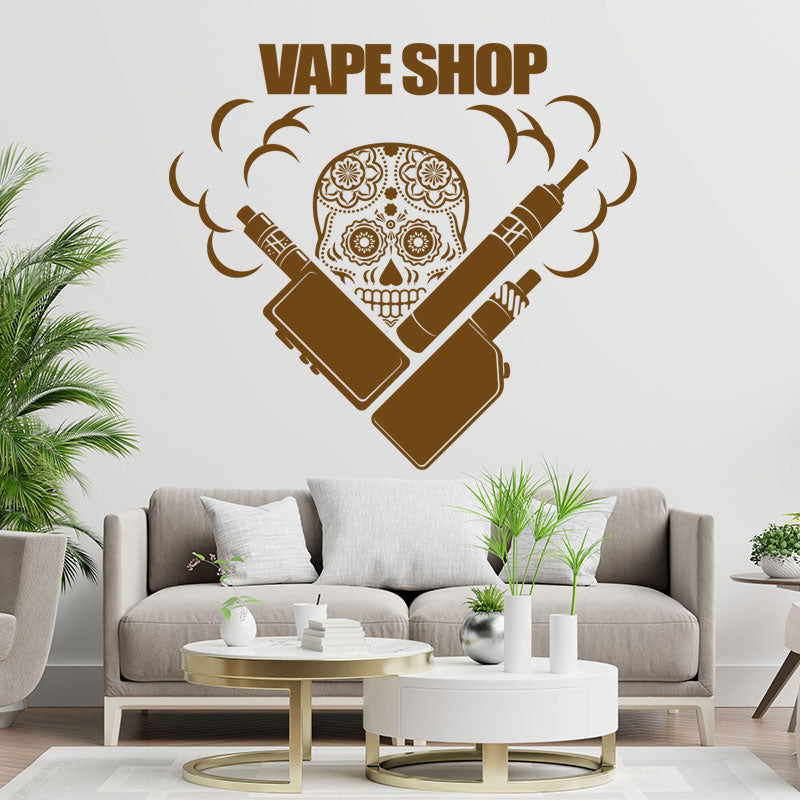 trendy vaping quote wall sticker