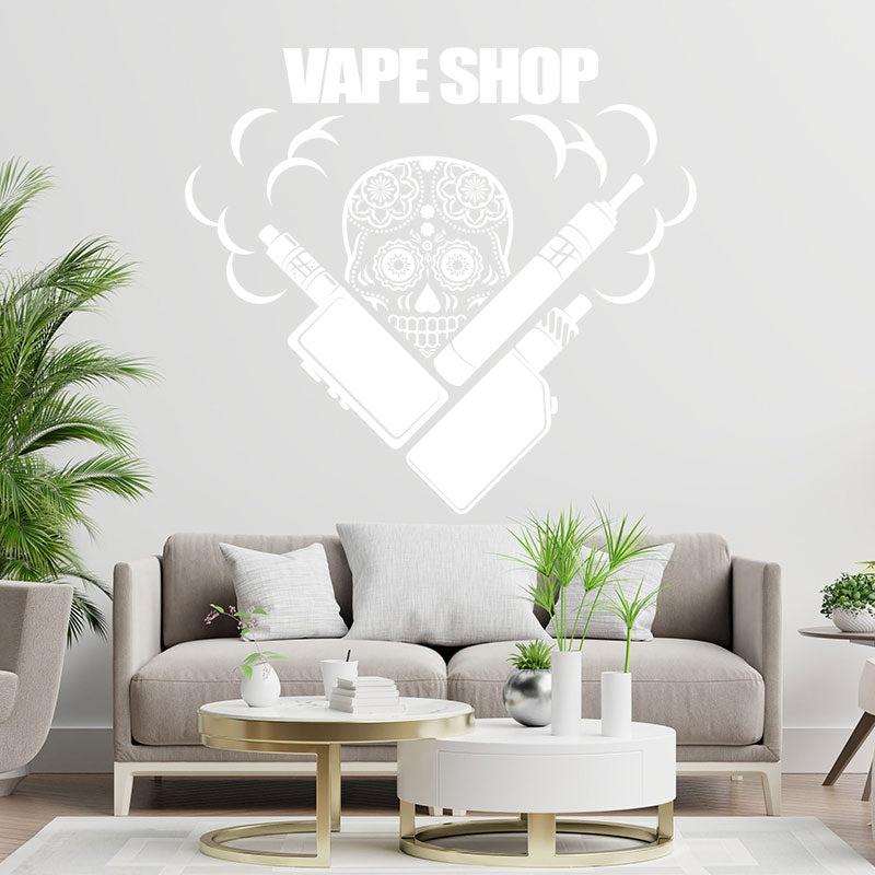 trendy vaping quote wall sticker