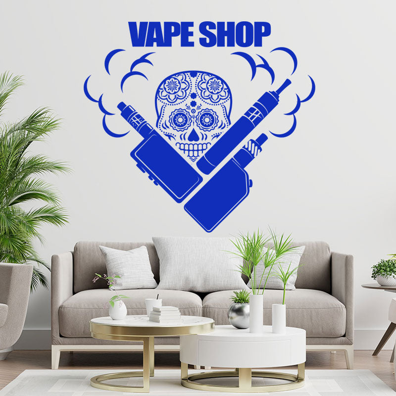 trendy vaping quote wall sticker