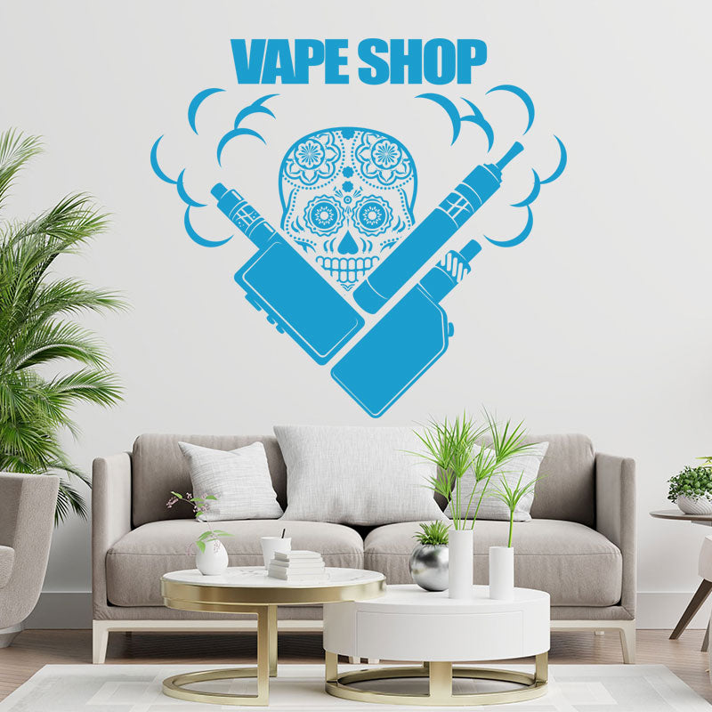trendy vaping quote wall sticker