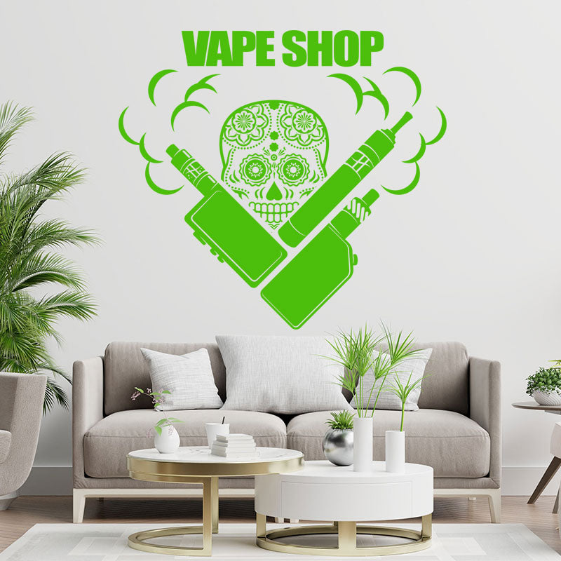 trendy vaping quote wall sticker