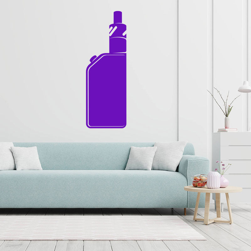 modern vape shop with vaping wall sticker