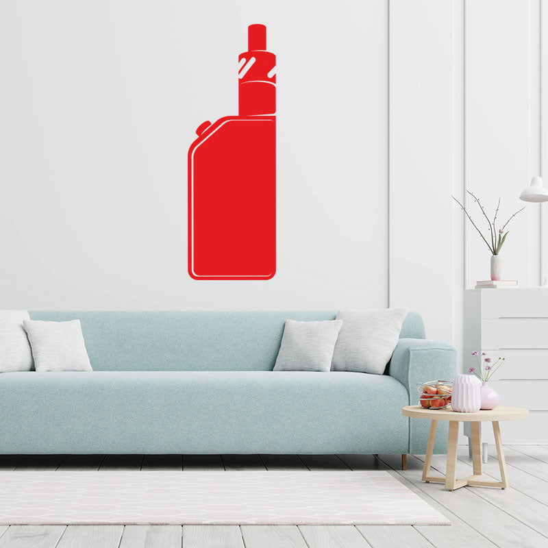 modern vape shop with vaping wall sticker