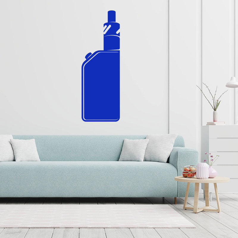 modern vape shop with vaping wall sticker