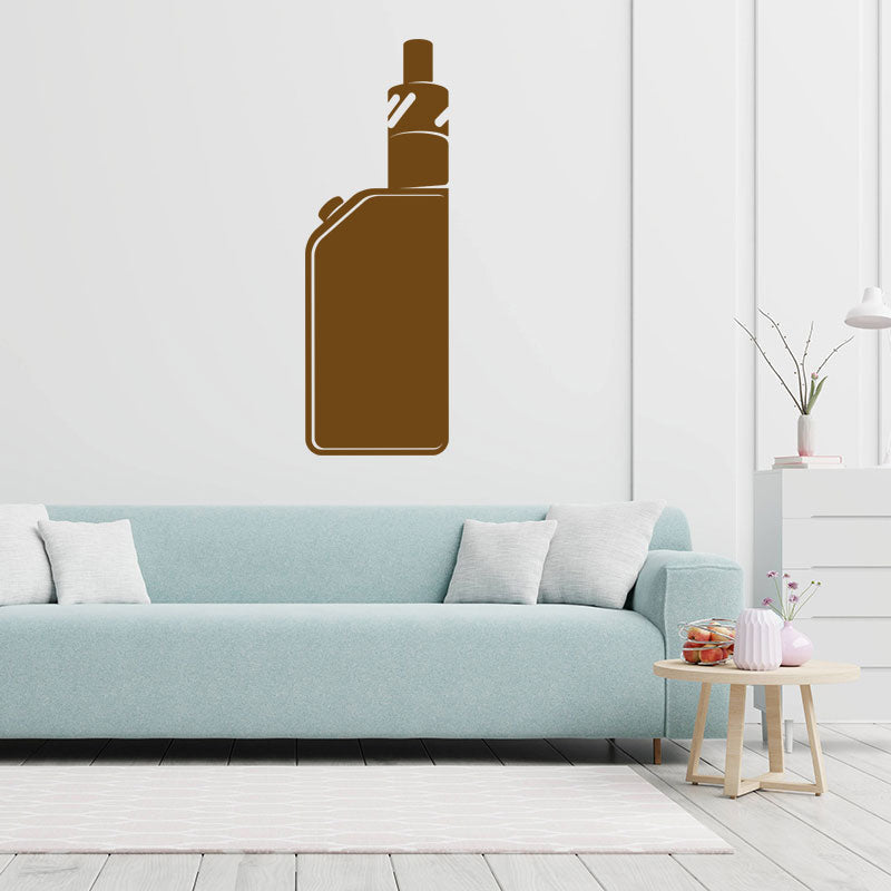 modern vape shop with vaping wall sticker
