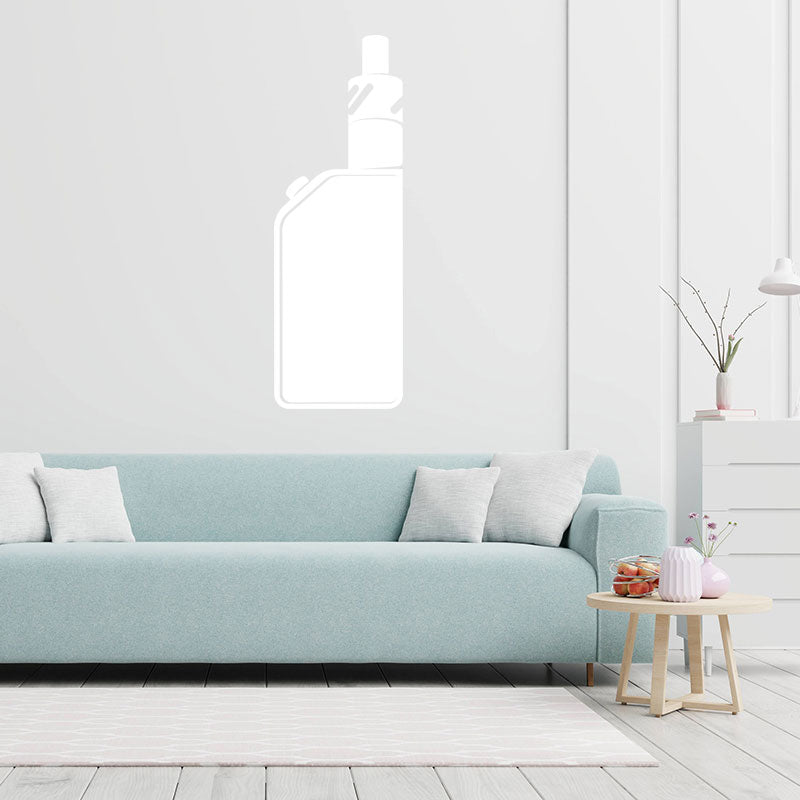 modern vape shop with vaping wall sticker