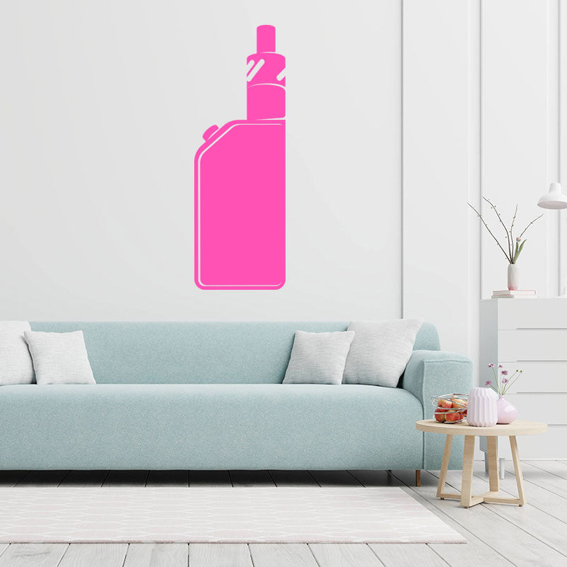 modern vape shop with vaping wall sticker