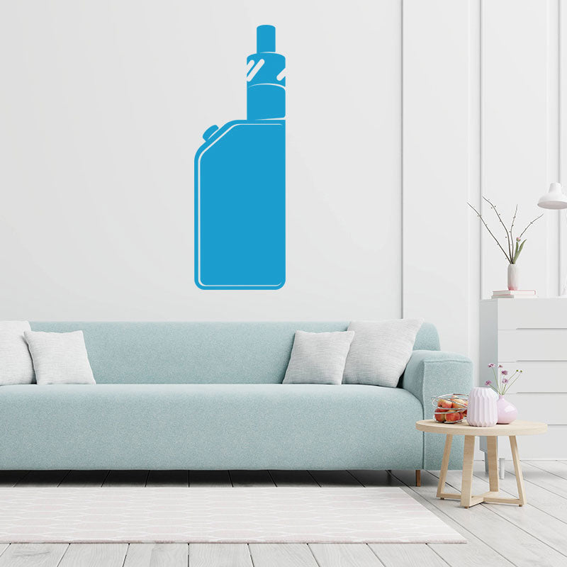 modern vape shop with vaping wall sticker