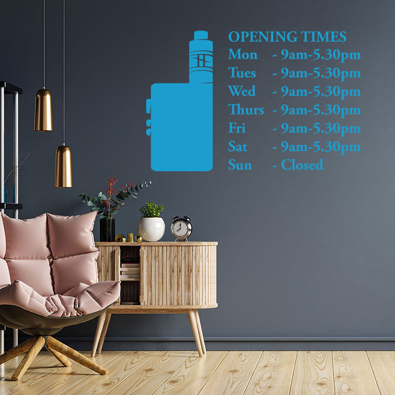 custom vaping sticker vape shops wall sticker