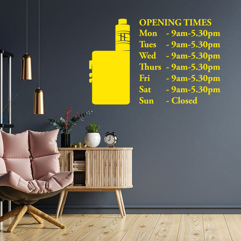 custom vaping sticker vape shops wall sticker