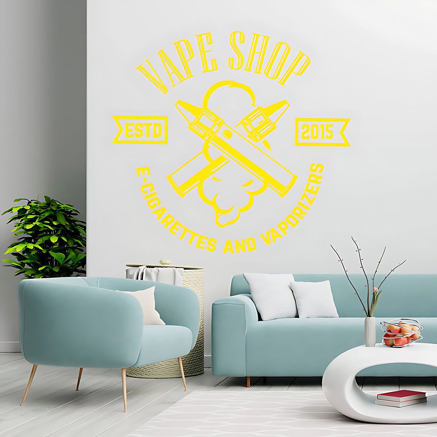 Vape Store Vaping Graphics Wall Sticker Art