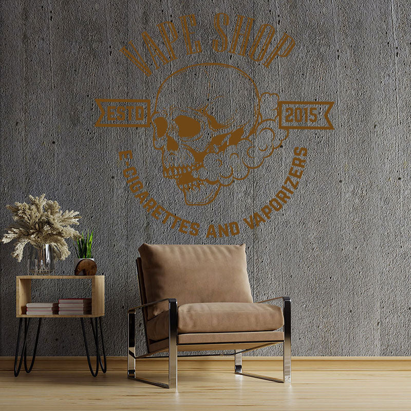 contemporary vaping graphics decal wall sticker