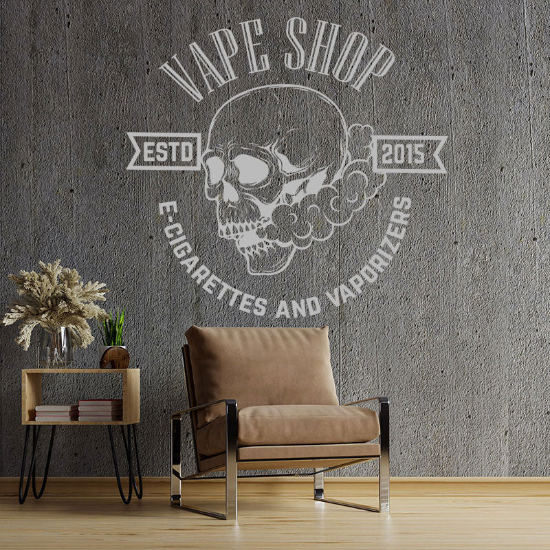 contemporary vaping graphics decal wall sticker