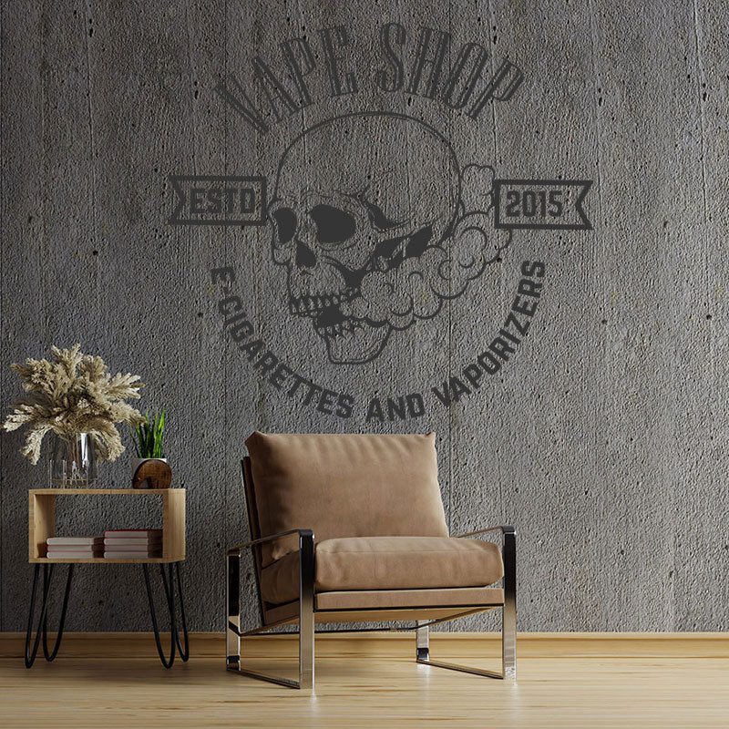 contemporary vaping graphics decal wall sticker