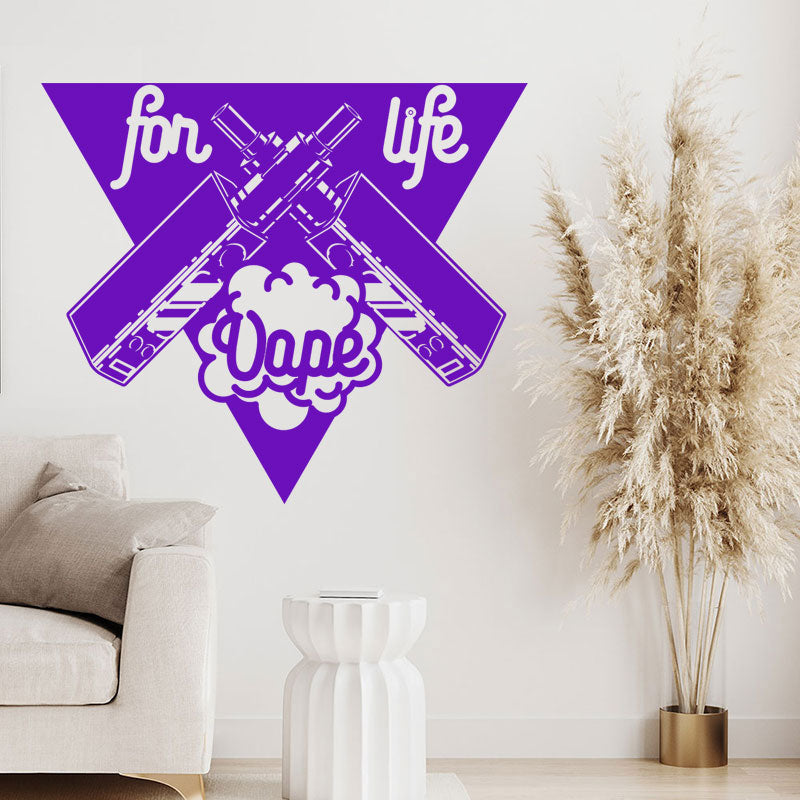 stylish vape shop wall sticker