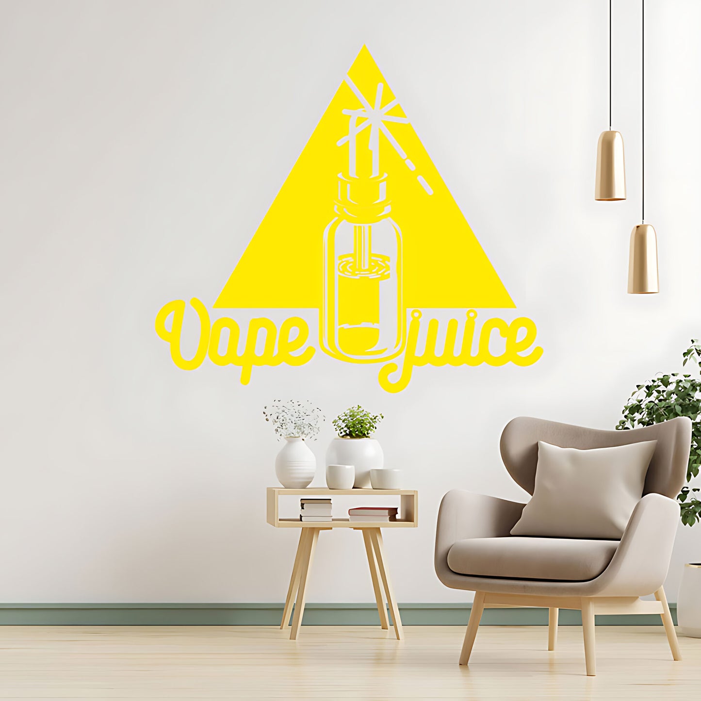 Unique Vape Shop Wall Sticker with Vaping Graphics