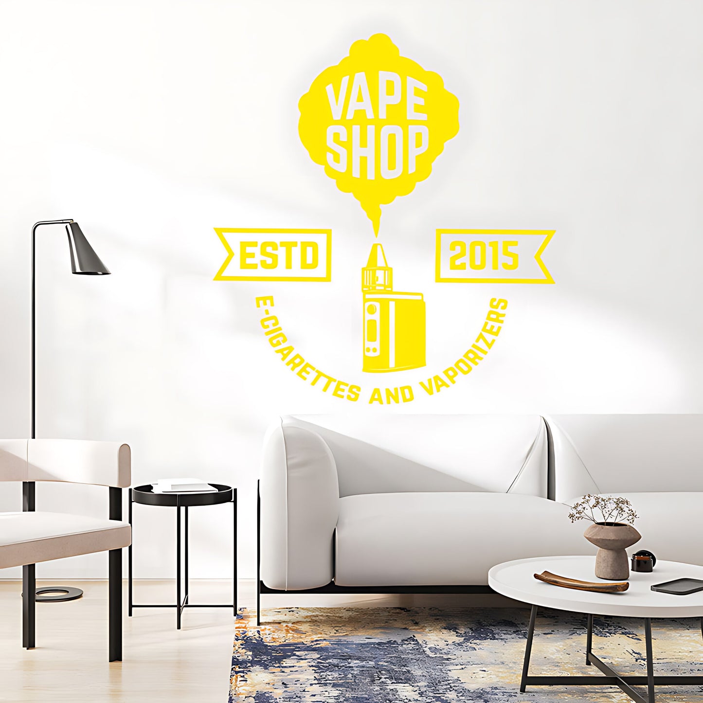 Vaping Graphics Wall Decal for Cool Vape Shop Vibes