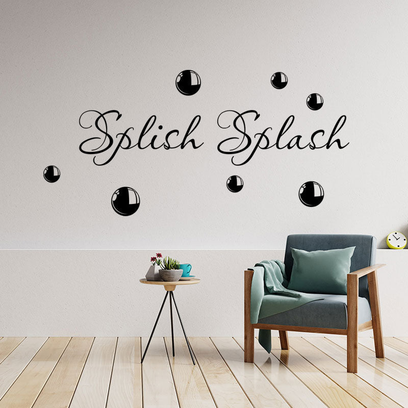 splish splash bathroom wall sticker
