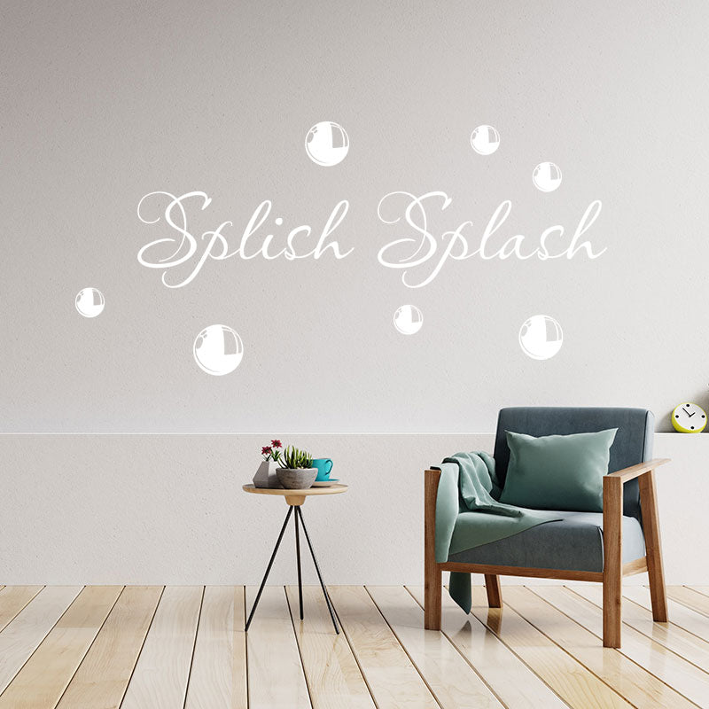 splish splash bathroom wall sticker