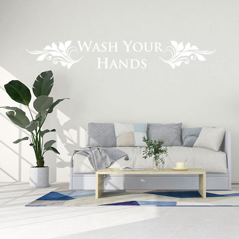 wash your hands wall sticker