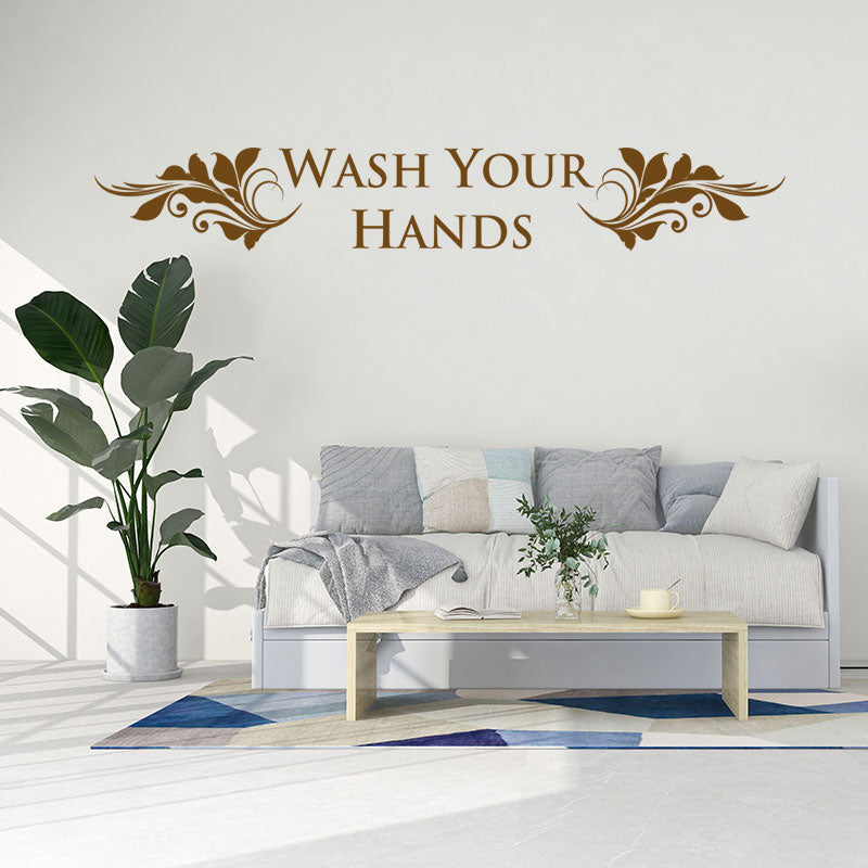 wash your hands wall sticker