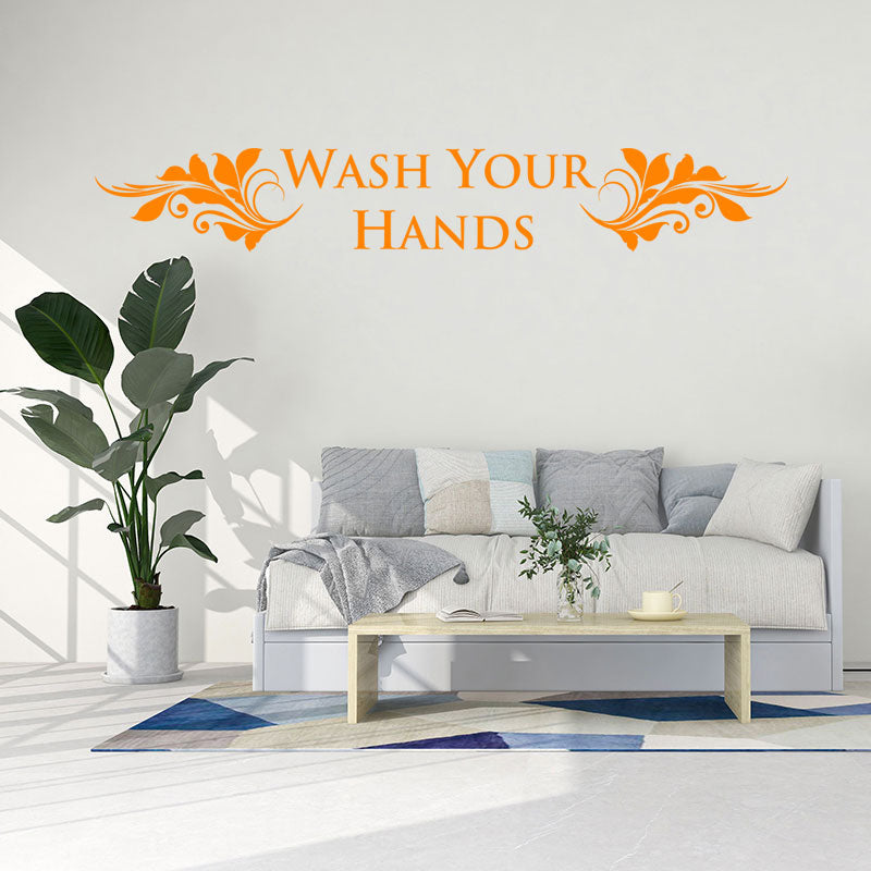 wash your hands wall sticker