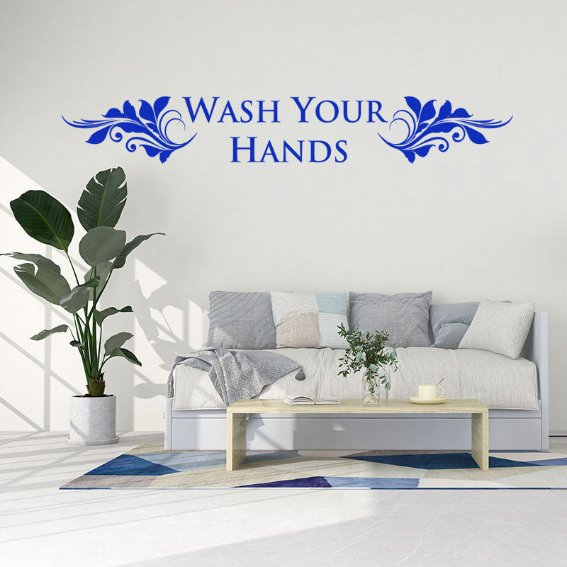 wash your hands wall sticker