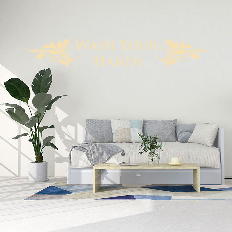 wash your hands wall sticker