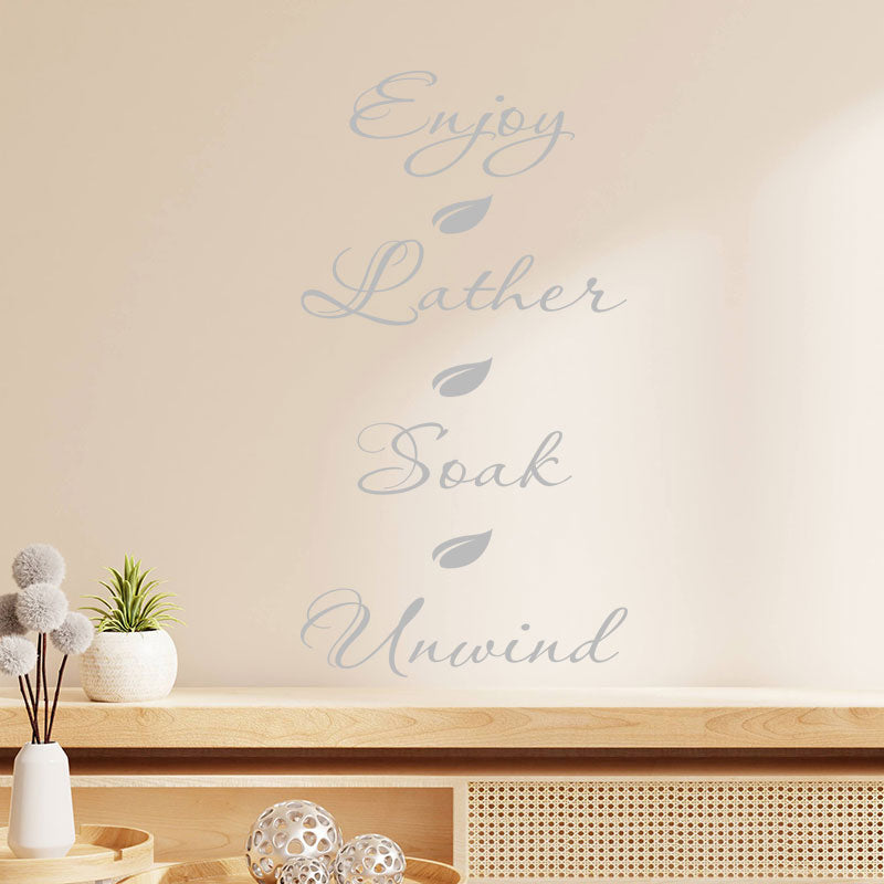 inspirational bathroom wall sticker