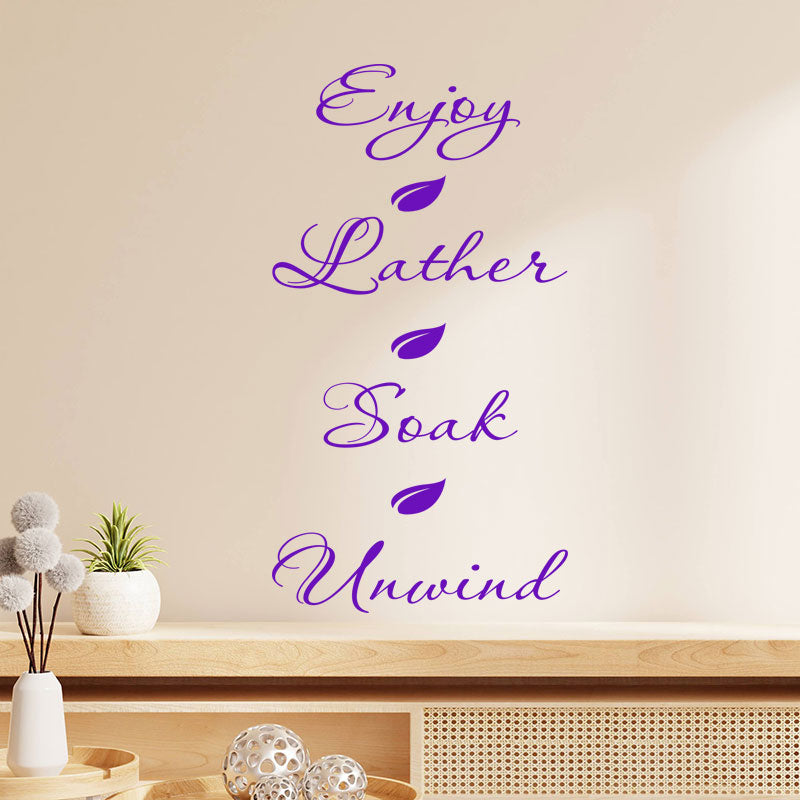 inspirational bathroom wall sticker