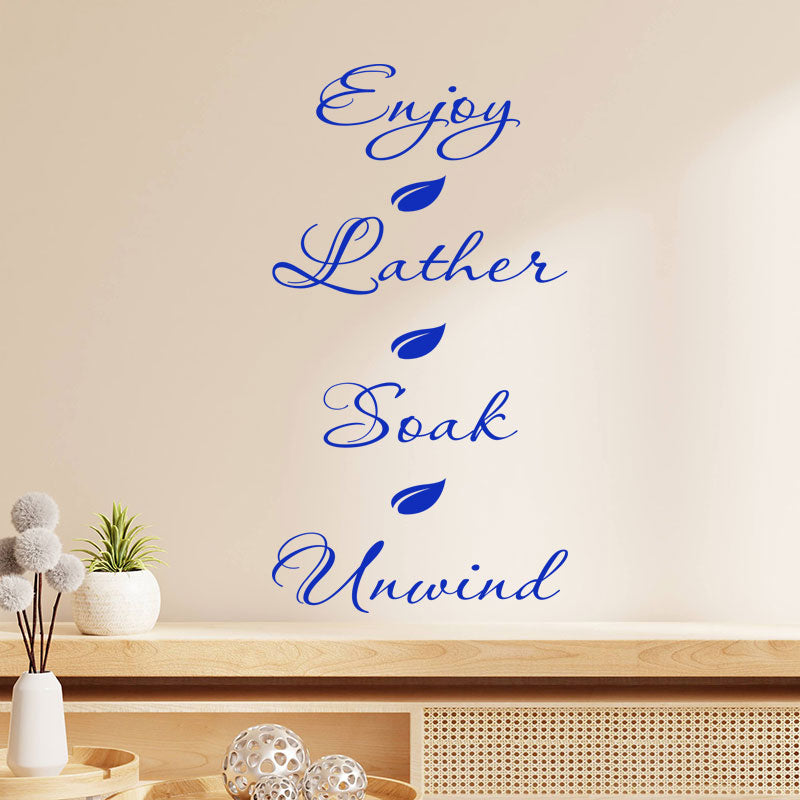 inspirational bathroom wall sticker