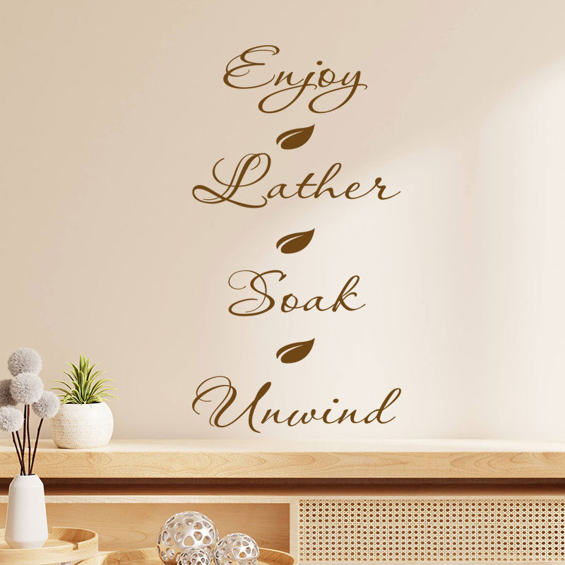 inspirational bathroom wall sticker