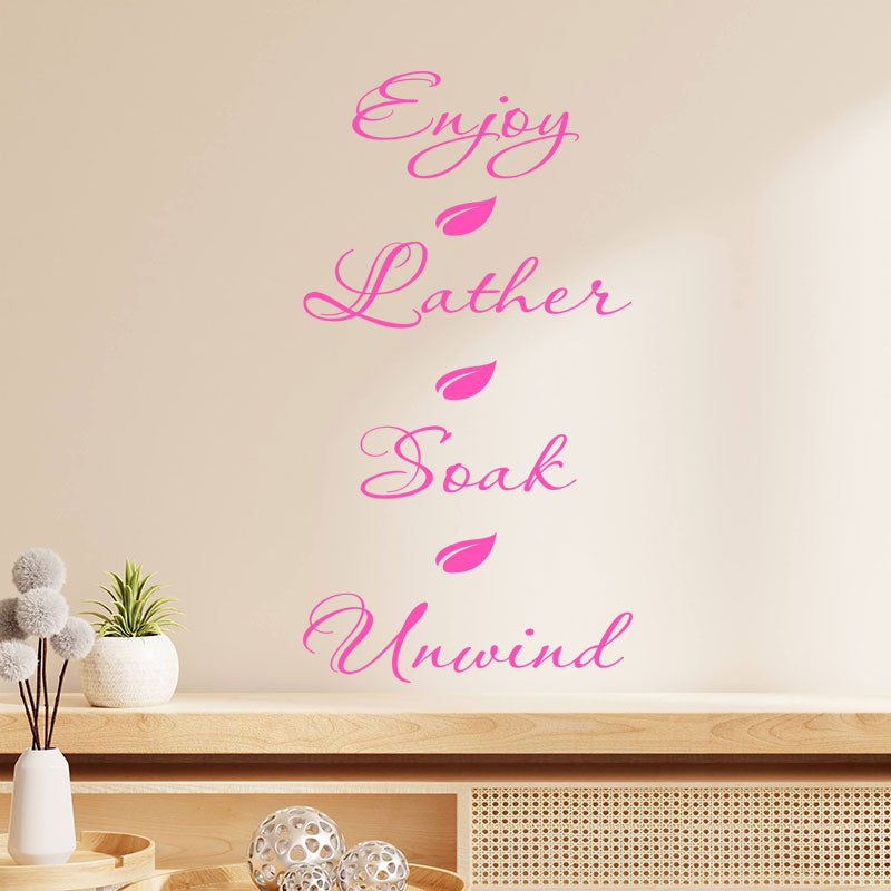 inspirational bathroom wall sticker