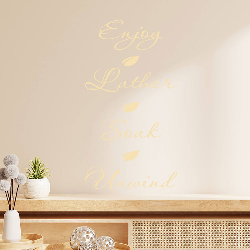 inspirational bathroom wall sticker