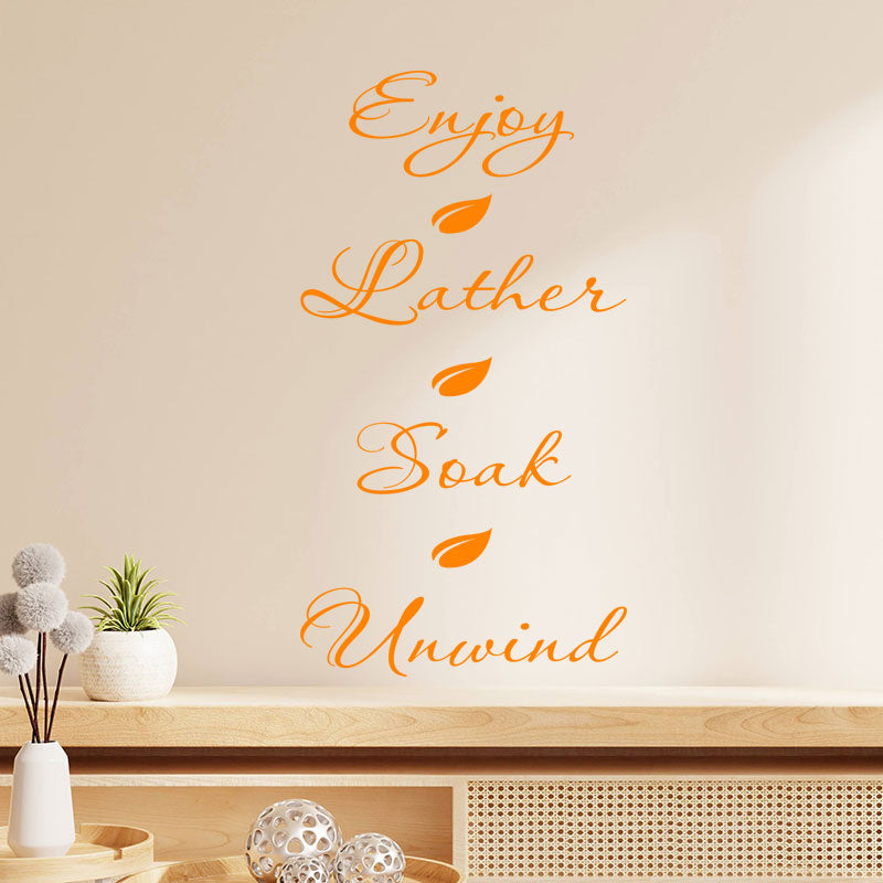 inspirational bathroom wall sticker