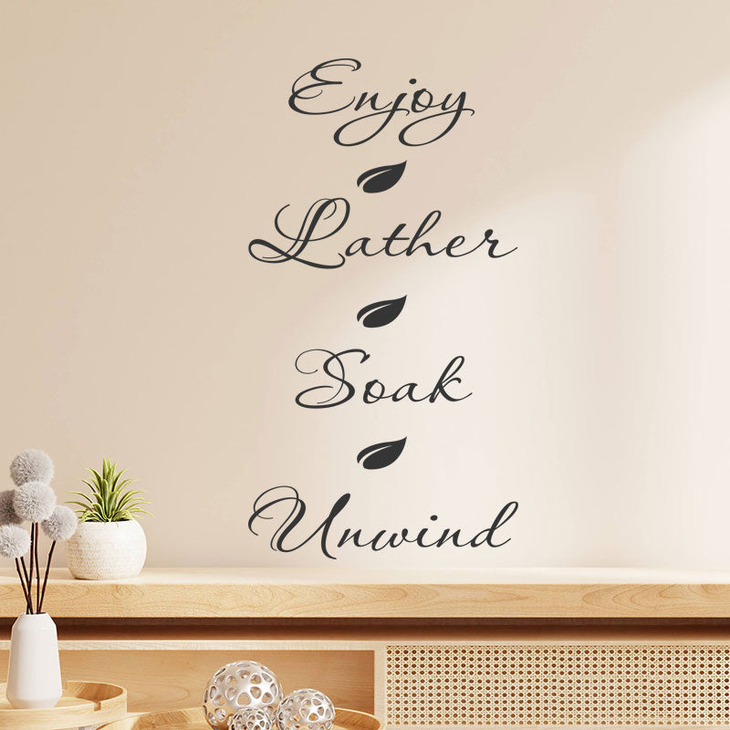 inspirational bathroom wall sticker